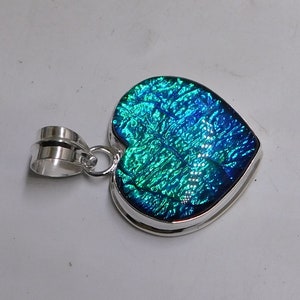 Blauer Herz Triplet Opal Anhänger 925 Sterling Silber Anhänger Australischer Triplet Opal Herz Anhänger Handgemachter SilberschmuckAnhänger reizendes Geschenk