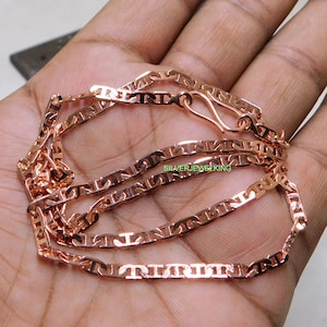 COPPER Chain Necklace, Pure Copper BOX Chain Necklace .Handmade Copper Chain ,Copper Jewelry