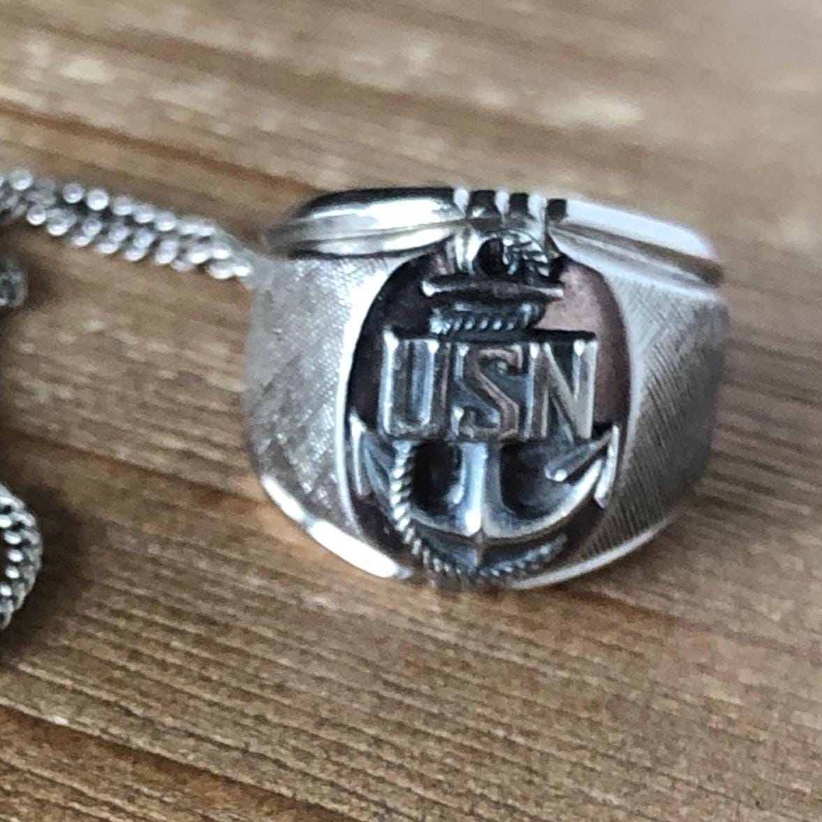 Vintage us navy ring - Etsy 日本 Vintage us navy ring - Etsy 日本