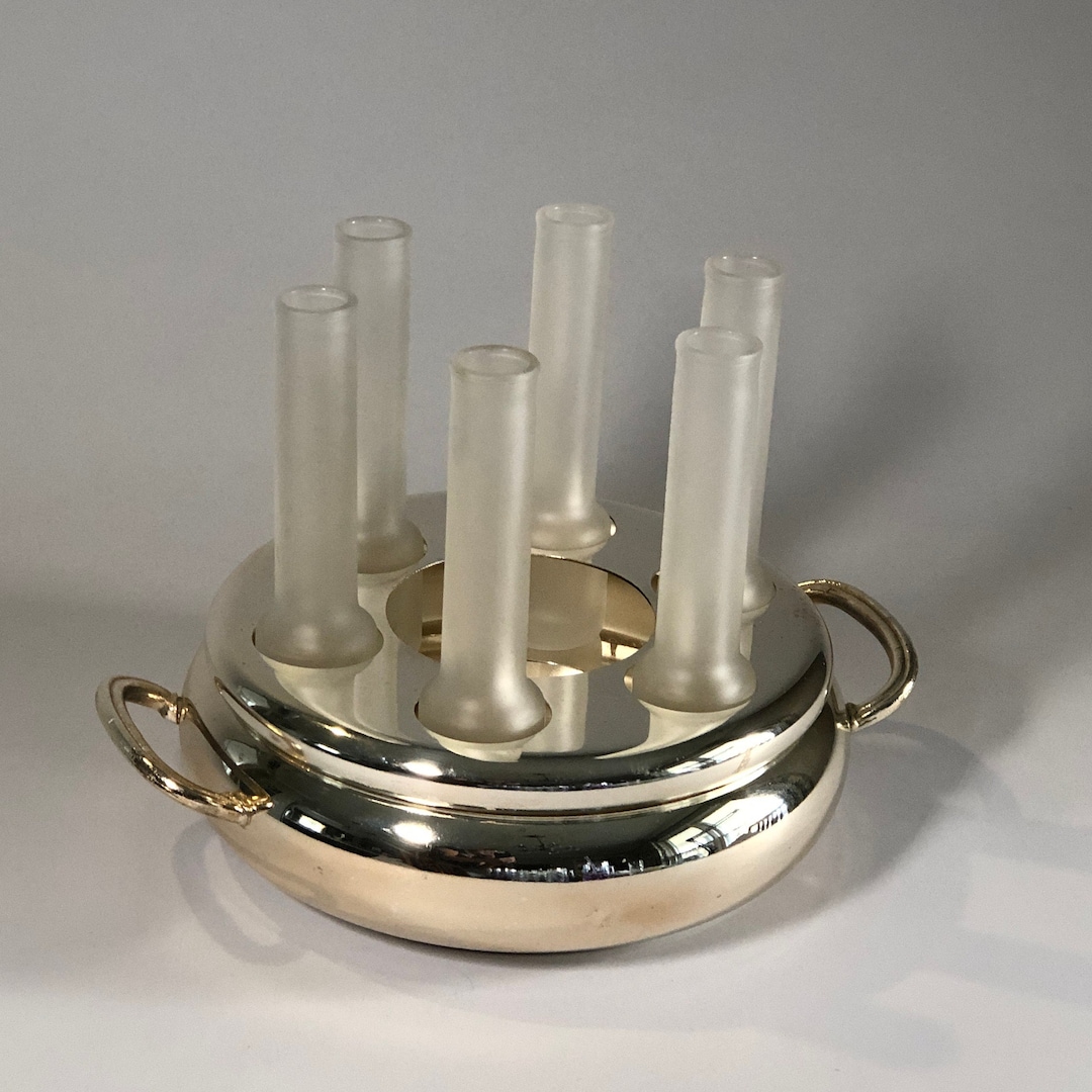 Vintage Italian Limoncello Set Double Shot Glasses Amaro, Liquor, Mid