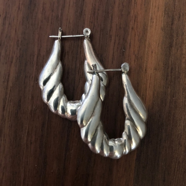 Boucles d'oreilles en argent sterling vintage MCM Jewelry Stock, pendentifs pendulaires percés classiques
