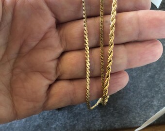14K 20-inch Gold Filled Chain Vintage Mid-century Estate