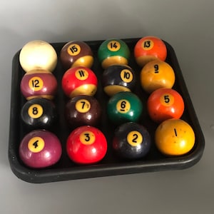 Vintage pool balls - Etsy 日本