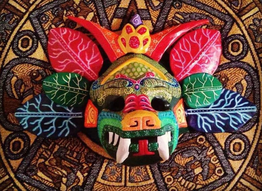Sculpture of Mask of Quetzalcoatl Etsy