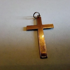 Vintage (1973) 9K Gold Cross from Birmingham UK