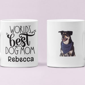 Custom Pet Mug | Dog Coffee Mug Personalized | Custom Dog Portrait | Gifts For Her | Mug With Photo/Text | Dog Mom Gift | Photo Coffee Mug