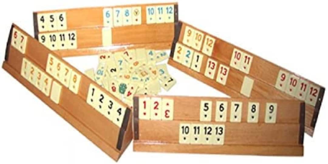 Turkish Okey Game Wooden Wood Ahsap Okey Takimi Oyunu Rummy Board