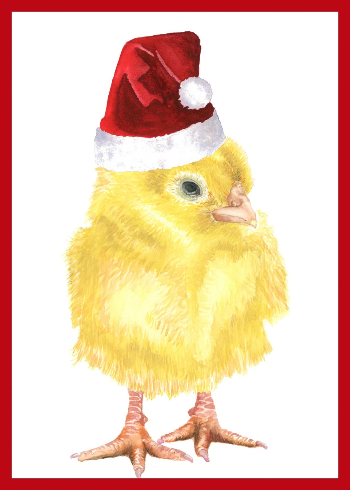Christmas on the Farm Cards 5 Cards With White Envelopes Etsy