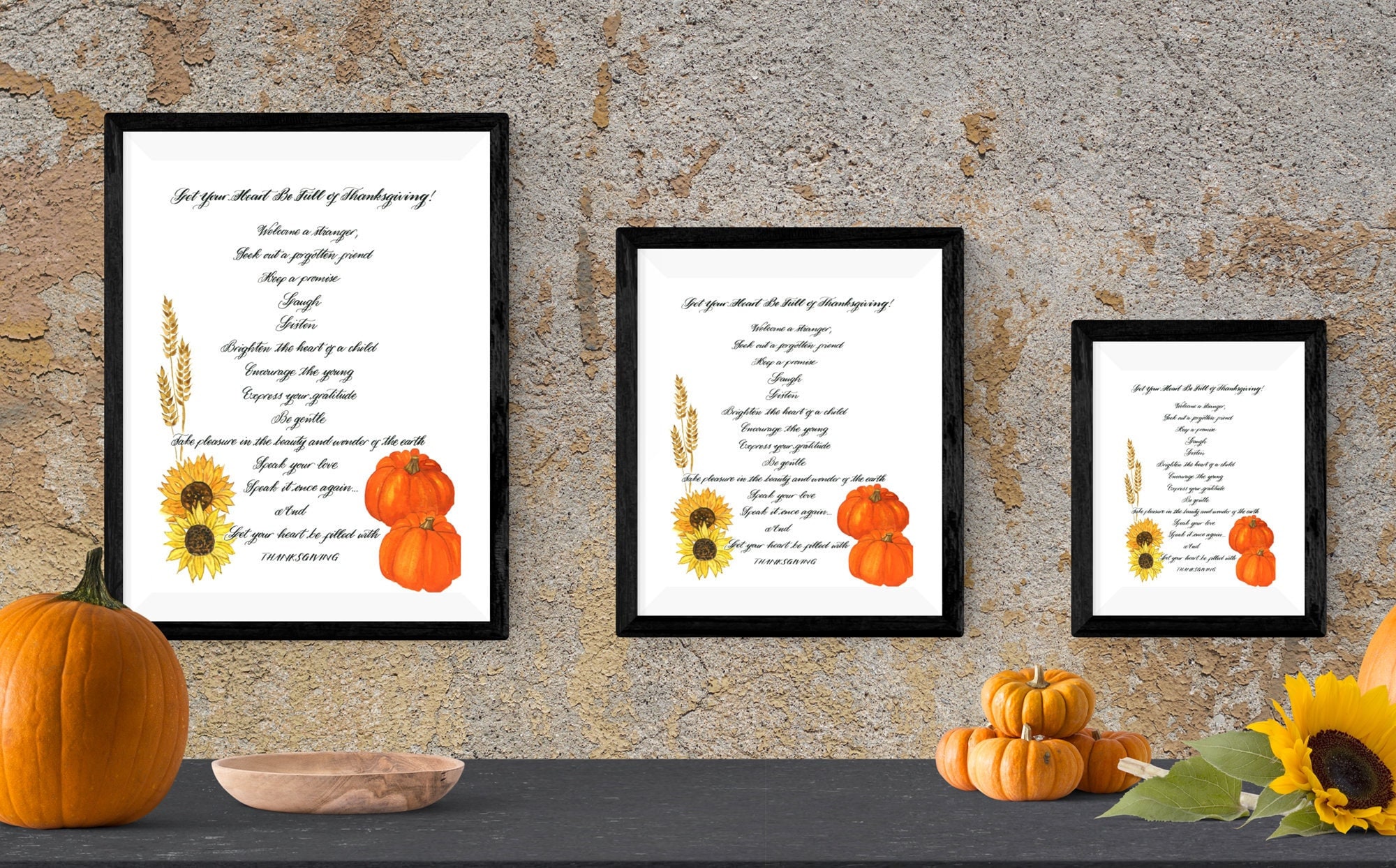 thanksgiving greeting/thanksgiving poem print ready - etsy