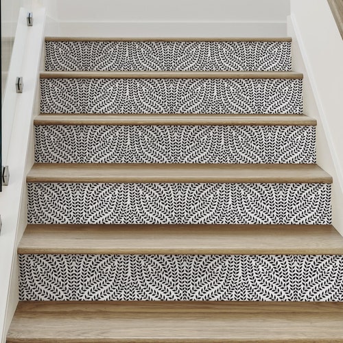 Peel and Stick Wallpaper Stair Riser Decal Removable Stickers Etsy