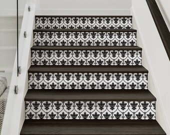 Moroccan Marble Copper Gold Stair Riser Wallpaper | Etsy