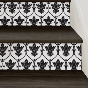 Damask, Stair Riser Decals