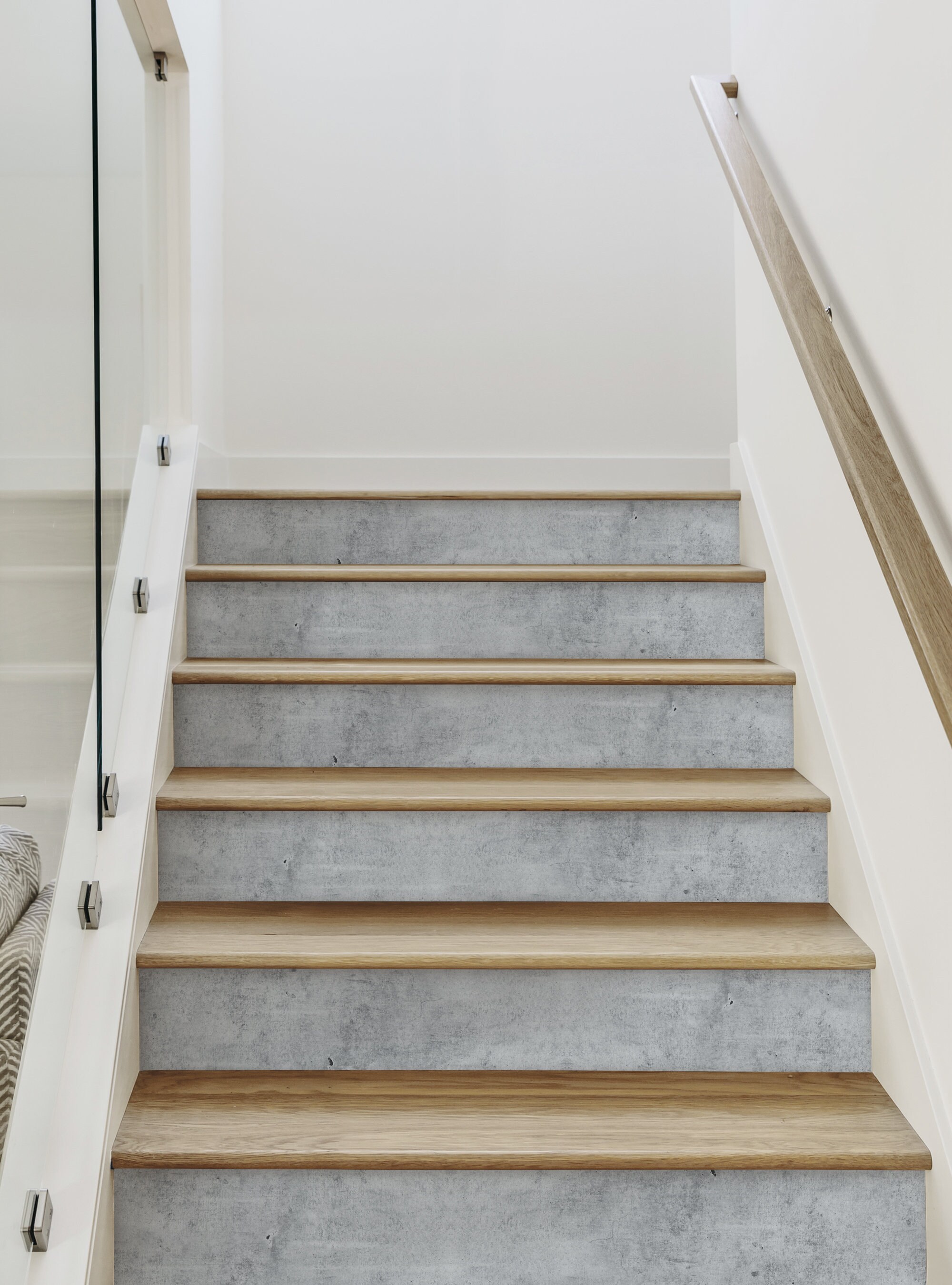 Cement Concrete, Dark Grey, Stair Riser Decals - Etsy