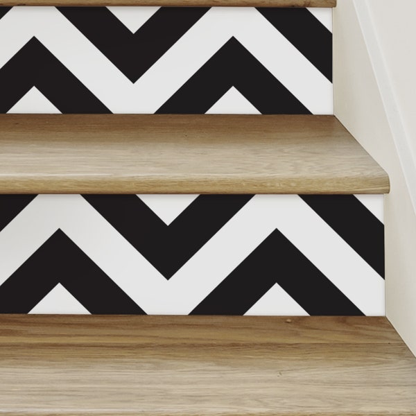 Chevron-stickers voor trapverhogers