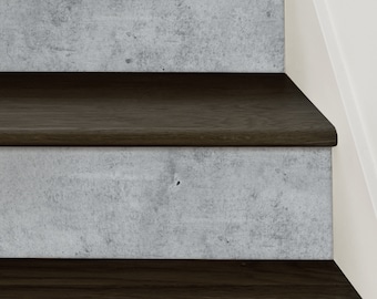 Calcomanías para contrahuellas de escaleras de cemento, gris oscuro