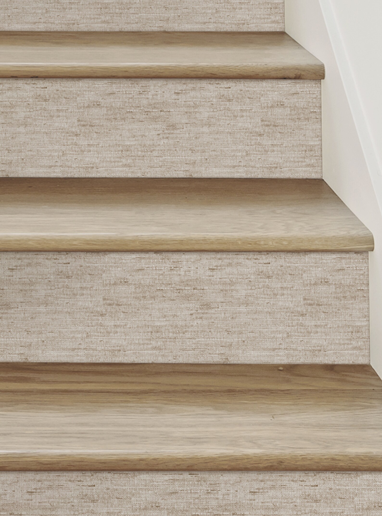 Canvas Look Taupe Self Adhesive Repositionable Stair Riser - Etsy