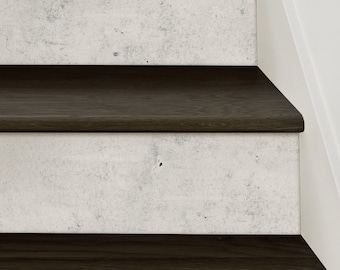 Calcomanías para contrahuellas de escaleras de cemento, gris claro