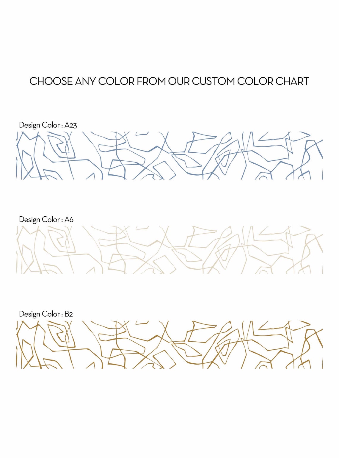 Entangled Lines Abstract, Black, Stair Riser Decals - Etsy