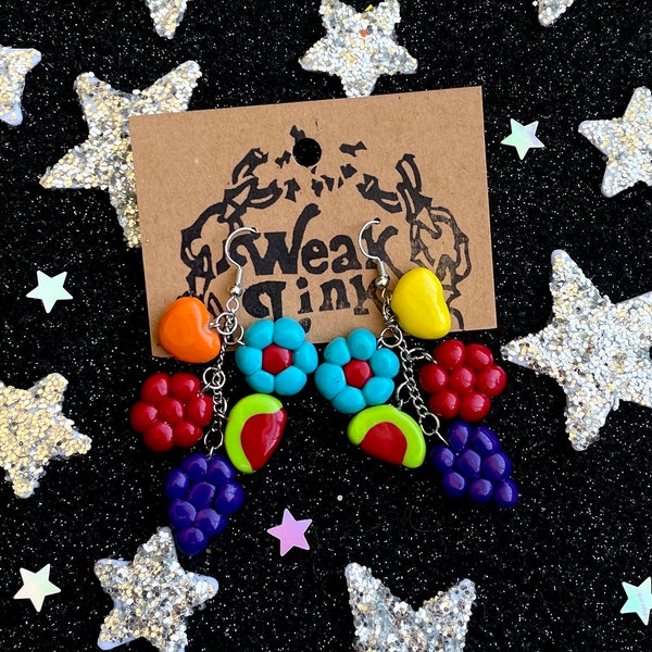 Fruity Cereal Dangle Earrings