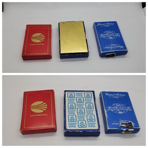 Vintage speelkaarten, luchtvaartmaatschappijen, Chicago Area Banken, Taalhulpmiddelen,