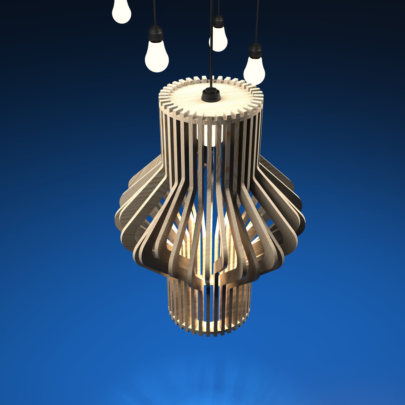 Hanging Pendant Lights, Ceiling Lamp DXF FILES for CNC or Laser Machine ...