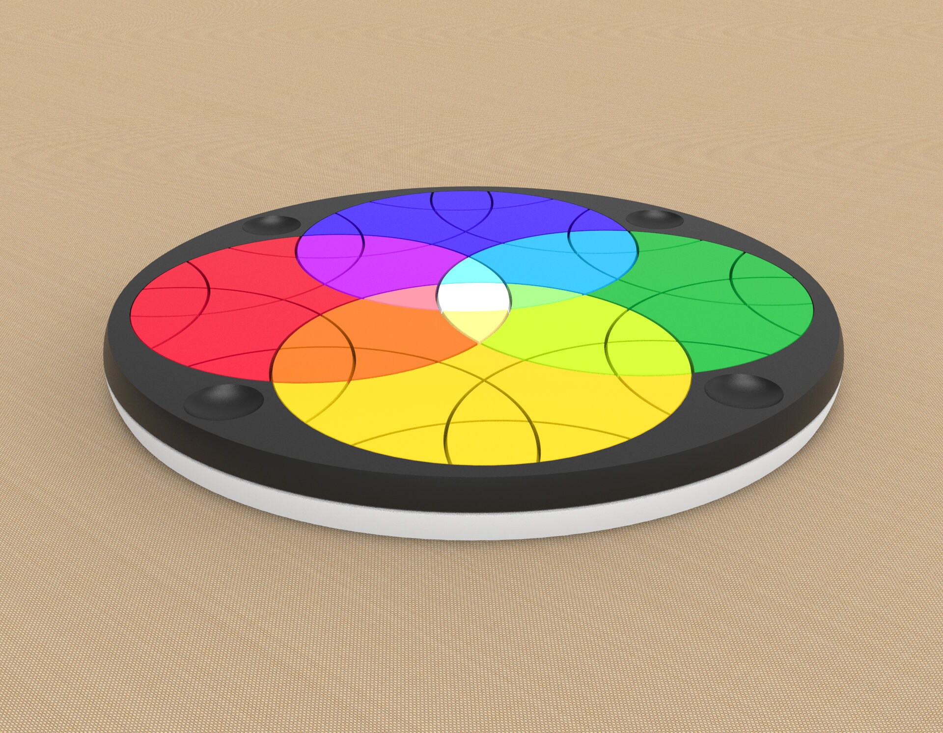 Chromatic Circle Puzzle - 3D Printable STL File for a Colorful Rubik ...