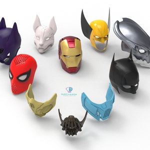3D (stl format) Super hero Mask, Halloween Mask Combo