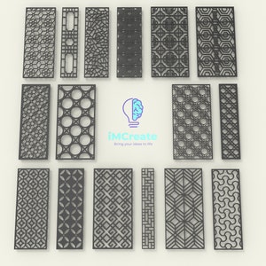 350 CNC Wall Art Panels: Laser Cut DXF Files (Digital Download)