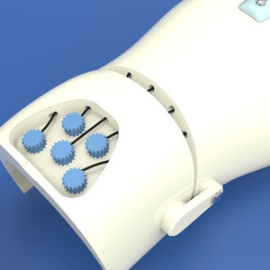 3D-afdrukbare volledige handprothese met verwisselbare functionele vingertopaccessoires - STL-bestanden voor persoonlijk gebruik