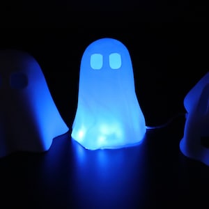 3D プリント可能なゴースト デザイン、ハロウィーンの装飾、ゴースト STL ファイル 3 個セット