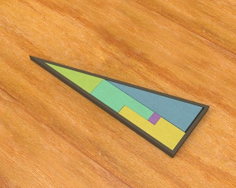 Geometric Fit Puzzle: Laser Cut & 3D Printable Design (DXF and STL File)