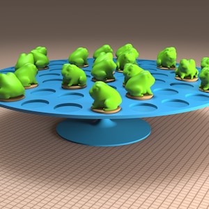 Balanced Frog Game, Interactive Learning Board Game for Kids, Digital STL File for 3D Printing, Perfect Kids Gift, DIY, this is an E-FILE
