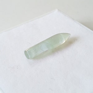 4MM*Bullet Shape Gemstone*Natural Aquamarine Smooth Bullet Cabochon*Size 4 × 20.80MM Bullet Gemstone*Loose Stone for Jewelry*Bullet Stone