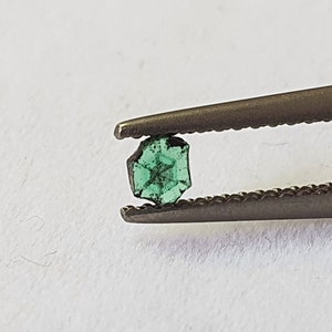 0.15 ct Natural Colombian Emerald Trapiche Rare Natural Emerald Cabochon/Slice 3.4 ×3×1.7 MM*Muzo Mine*Loose Stone for Jewelry*Pendant stone
