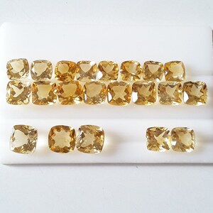10MM*9MM*8MM*Natural Citrine Faceted Cut Gemstone*Cushion Shape*Citrine for Jewelry*Gemstone for Jewelry*Pendant Stone.