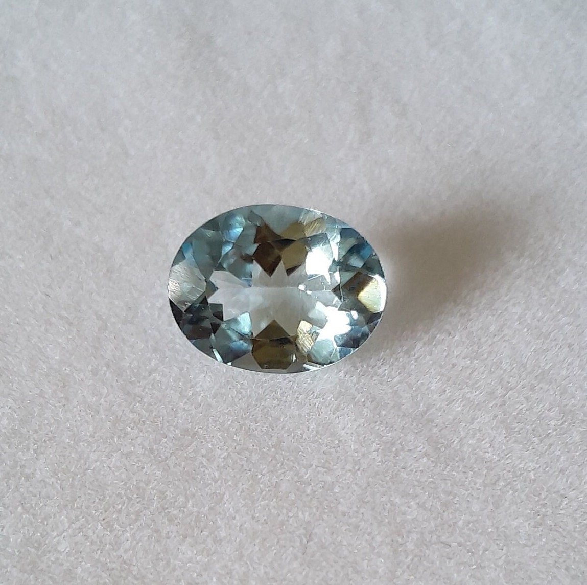 97 MM Natural Aquamarine Faceted Cut Stoneoval Shape 1.58 - Etsy UK