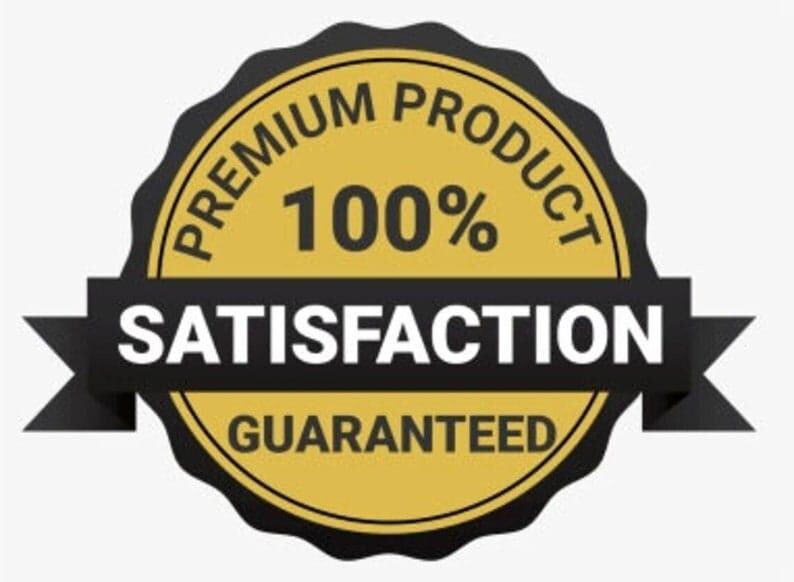 Puede incluir: Un sello negro y dorado con el texto "Producto Premium 100% Satisfacci&oacute;n Garantizada".