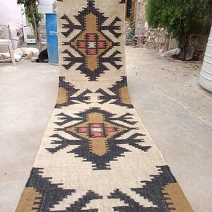 Handmade Kilim Runner Rug For Stair Decor/ Handwoven Wool And Jute Runner,Bohemian Rug, Vintage Kilim Rug, Custom Kilim Runner, 2x30,2x35 Ft