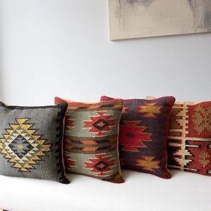 4 Set of 45x45cm Wool Jute Cushion Cover Home Decor Pillow Cases Throw Cushion Covers For Living Sofa and Bedroom Pillows Interior Decor