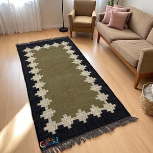 Handmade Kilim Runner Rug For Home Decor/ Handwoven Wool And Jute Runner,Bohemian Rug, Vintage Kilim Rug, Custom Kilim Runner, 2x8 ,2x10 Ft