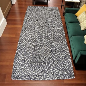 Handmade Cotton Runner Rug, 2.6x8 Ft Kitchen Runner, Large Area Chindi Rug, Dhurrie Rug Runner, Chic, Indian, Handmade, Small Rug