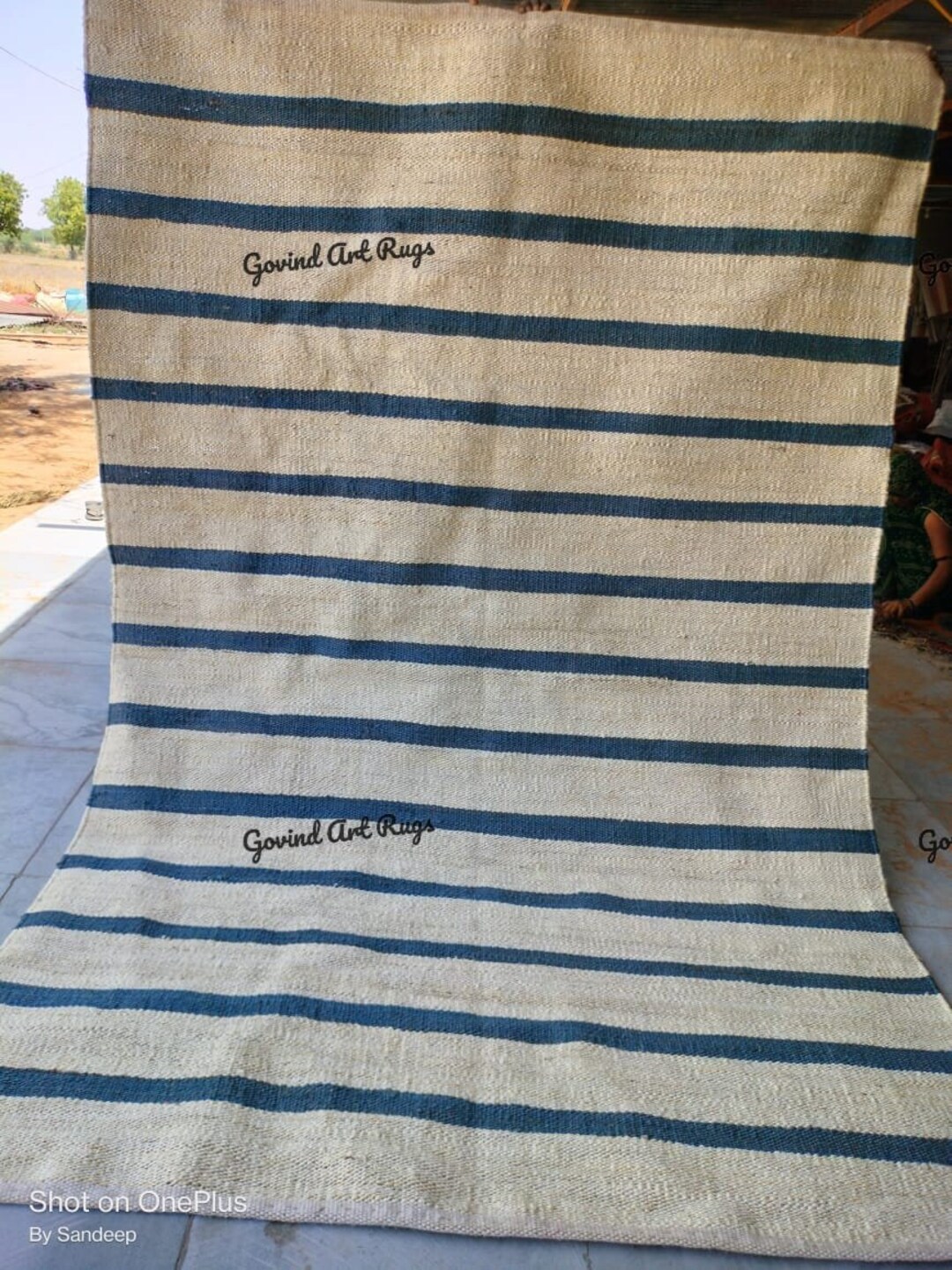 Handloomed Natural With White Jute Rugsjute Rug Shape Jute Etsy