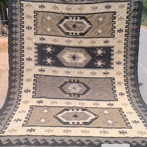 5x8, 8x10, 9x12 Ft Kilim Rug, Handwoven Wool Kilim Rug, Boho Home Decor Rug, Extra Large Sittin Decor Rug, Flatweave Jute Wool Rug