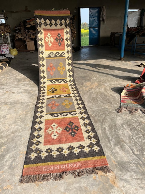 キリム　ランナー　ラグ オールドキリムランナーラグ73×374