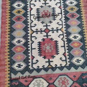 AREA RUGBOHO RUGKILIM RUGNAVAJO RUGSCANDINAVIAN RUGWOOL JUTE RUGwool rugHandmade RugDoormat rugWool Jute Kilim RugTurkish RugKilim Runner Rug5x7 Bohemian Rug