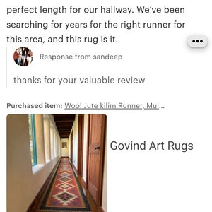 Handmade Kilim Runner, Multicolor Jute Rug wool rug Kilim Dhurrie traditional , Custom Runner,2.5x22,2.5x26,2.5x30 Feet. Stair Red Runner zdjęcie 4