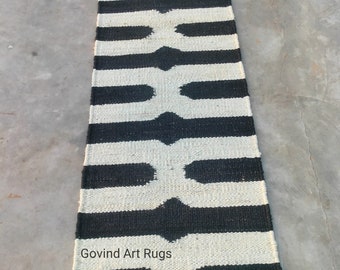 Jute Runner Rug - Natural Jute Runner Rug, Indian Handwoven Jute Rug, Custom Size Rug For Hallway Entry Way Kitchen Laundry, Boho Decor Rug