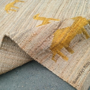 Handmade Jute Rug, Natural Rug, Bohemian Rug, Jute Area Rug, Jute Woven Rug , Large Area Rug, Eco Friendly Rug, Camel Jute Carpet