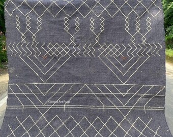Alfombra Kilim de yute de lana tejida a mano, alfombra de área Boho, alfombra Navajo Kilim Dhurrie
