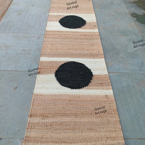 2x22 Ft Natural Eco Friendly Hemp Runner For Stair\Hallway\Kitchen\Bedroom Decor, Boho Home Decor Traditional Jute Runner